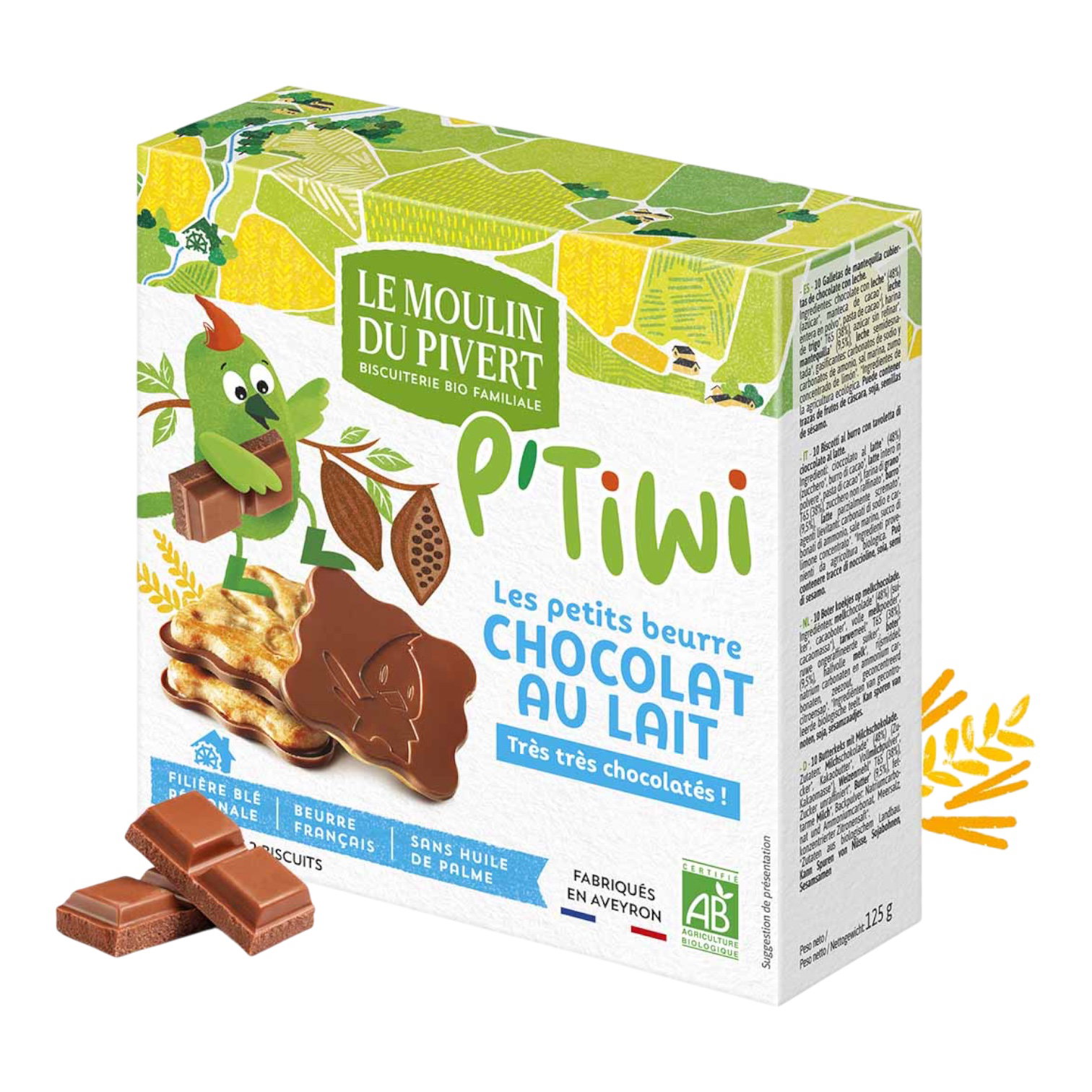 P TIWI CHOCOLAT LAIT 125g
