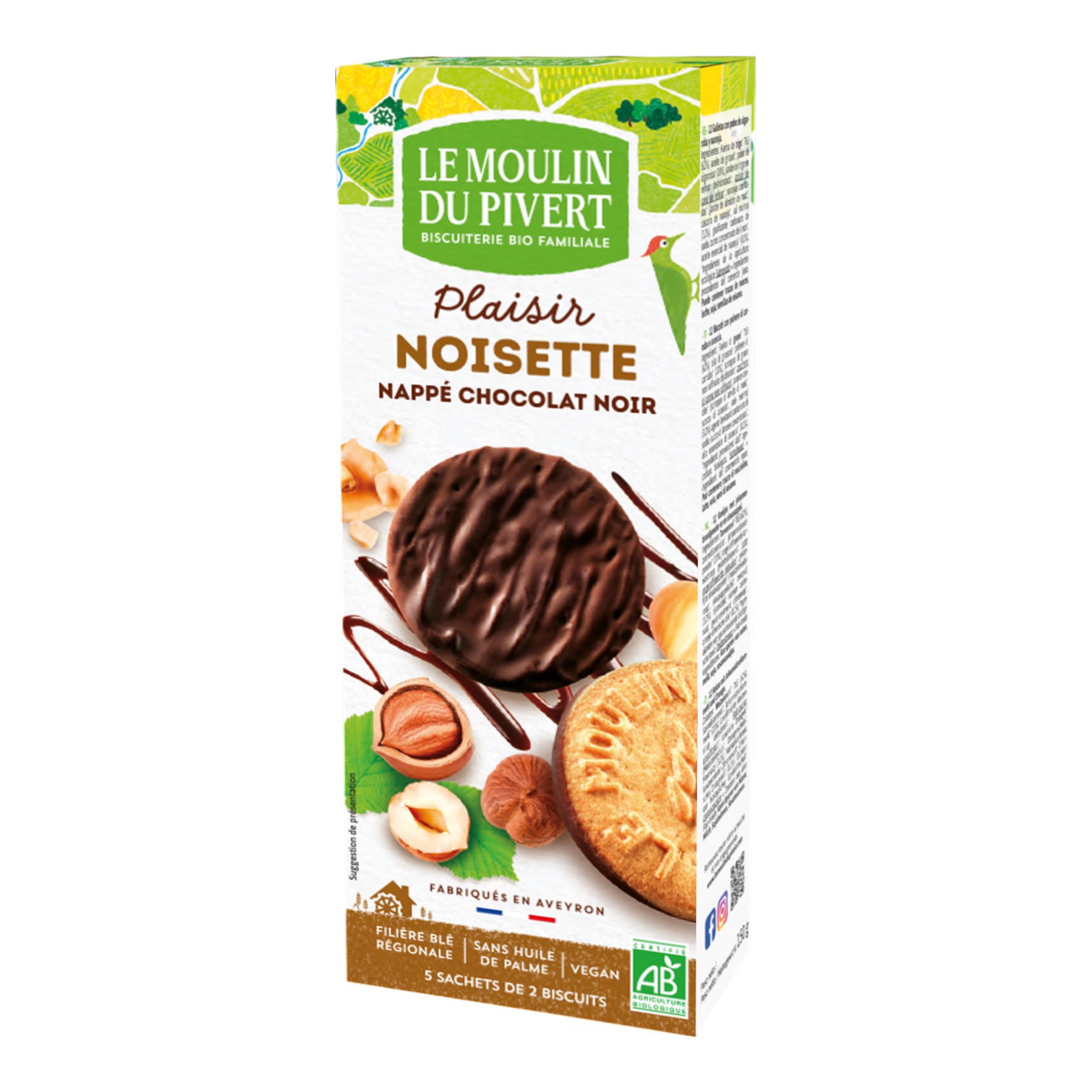 PLAISIR NOISETTES CHOCOLAT NOIR 130g