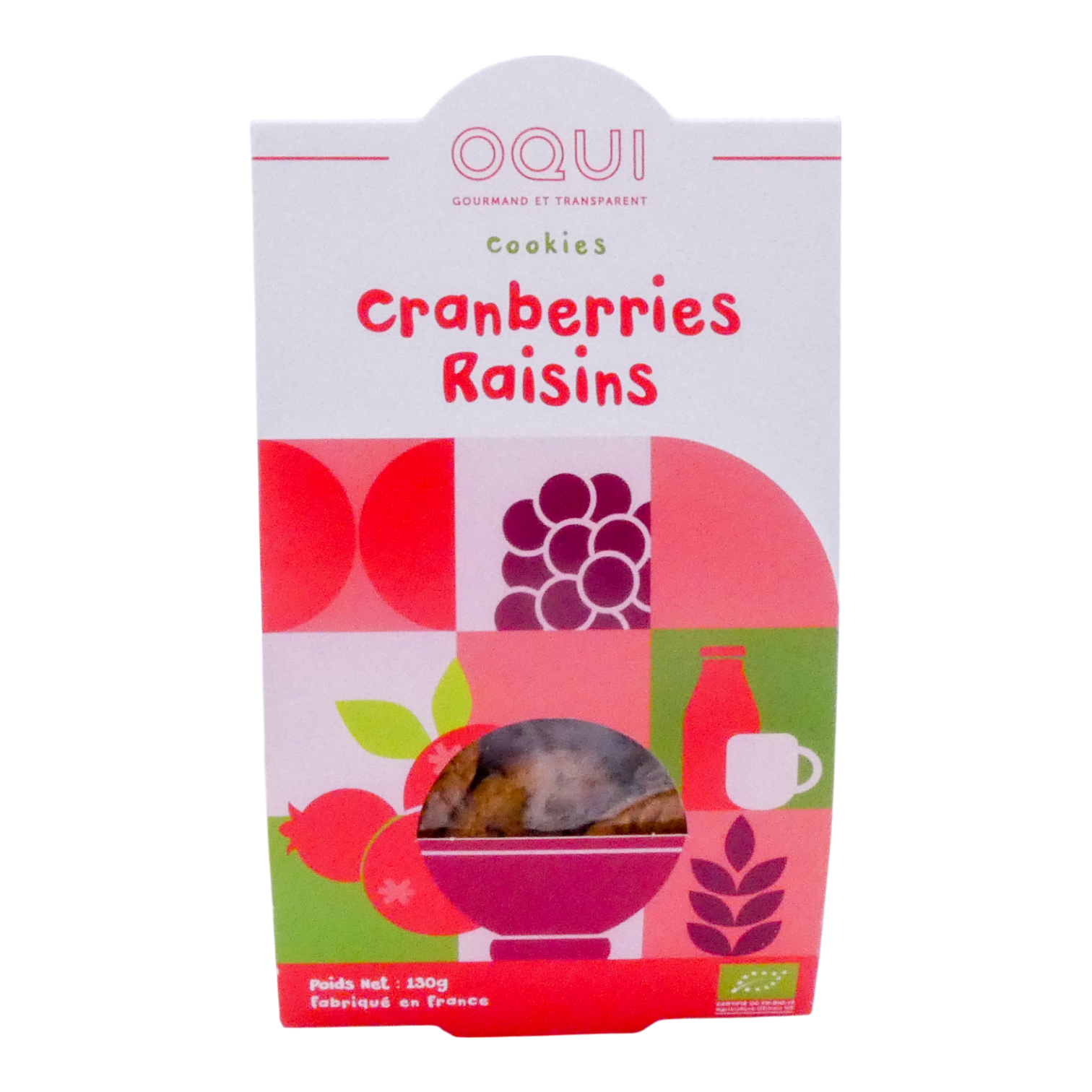 BISCUITS CRANBERRIES RAISINS 130G