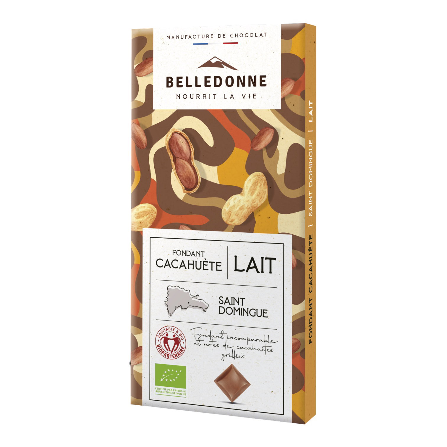 CHOCOLAT LAIT FONDANT CACAHUETE 80G