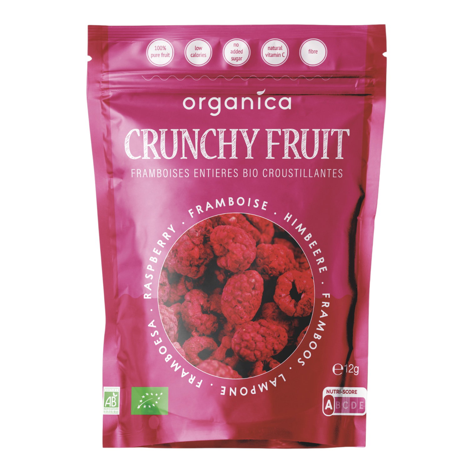FRAMBOISES LYOPHILISEES 12G