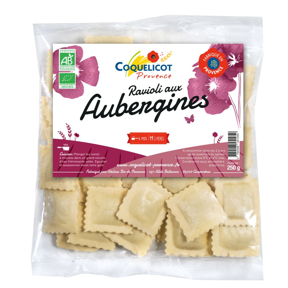 RAVIOLI AUBERGINES 250g