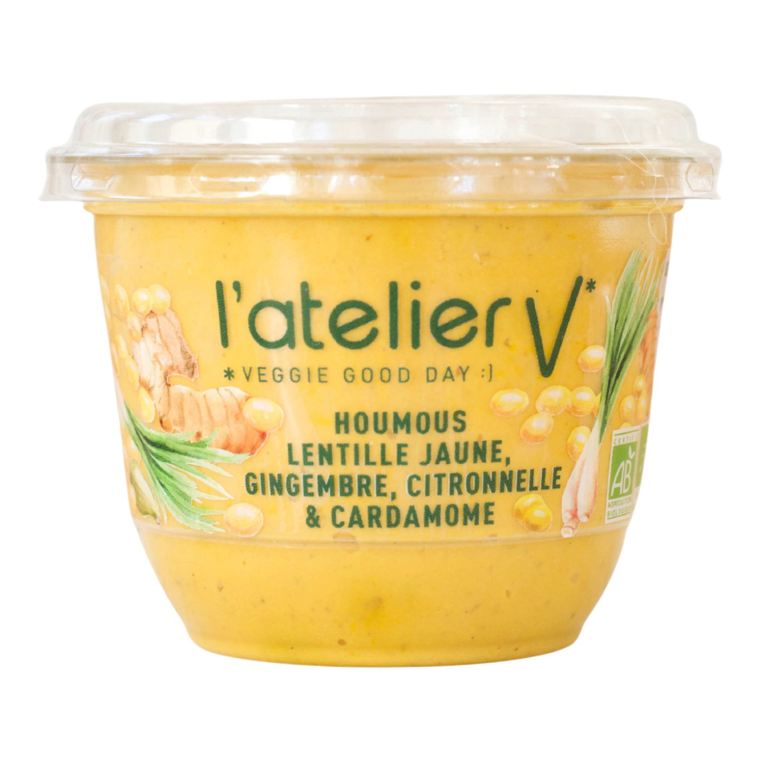 HOUMOUS LENTILLES JAUNES GINGEMBRE 150G
