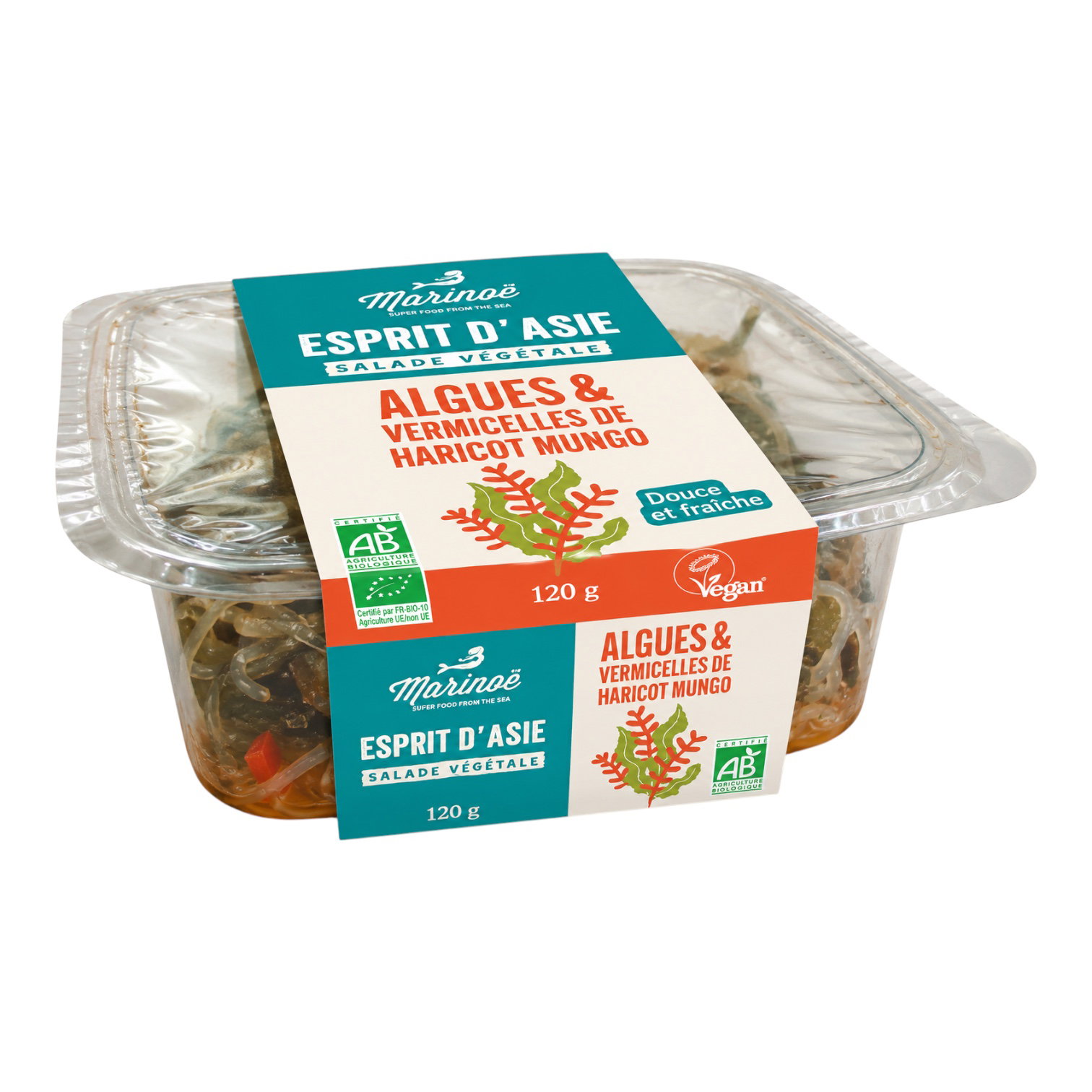 SALADE ALGUES ESPRIT ASIE HARICOTS MUNGO 120G