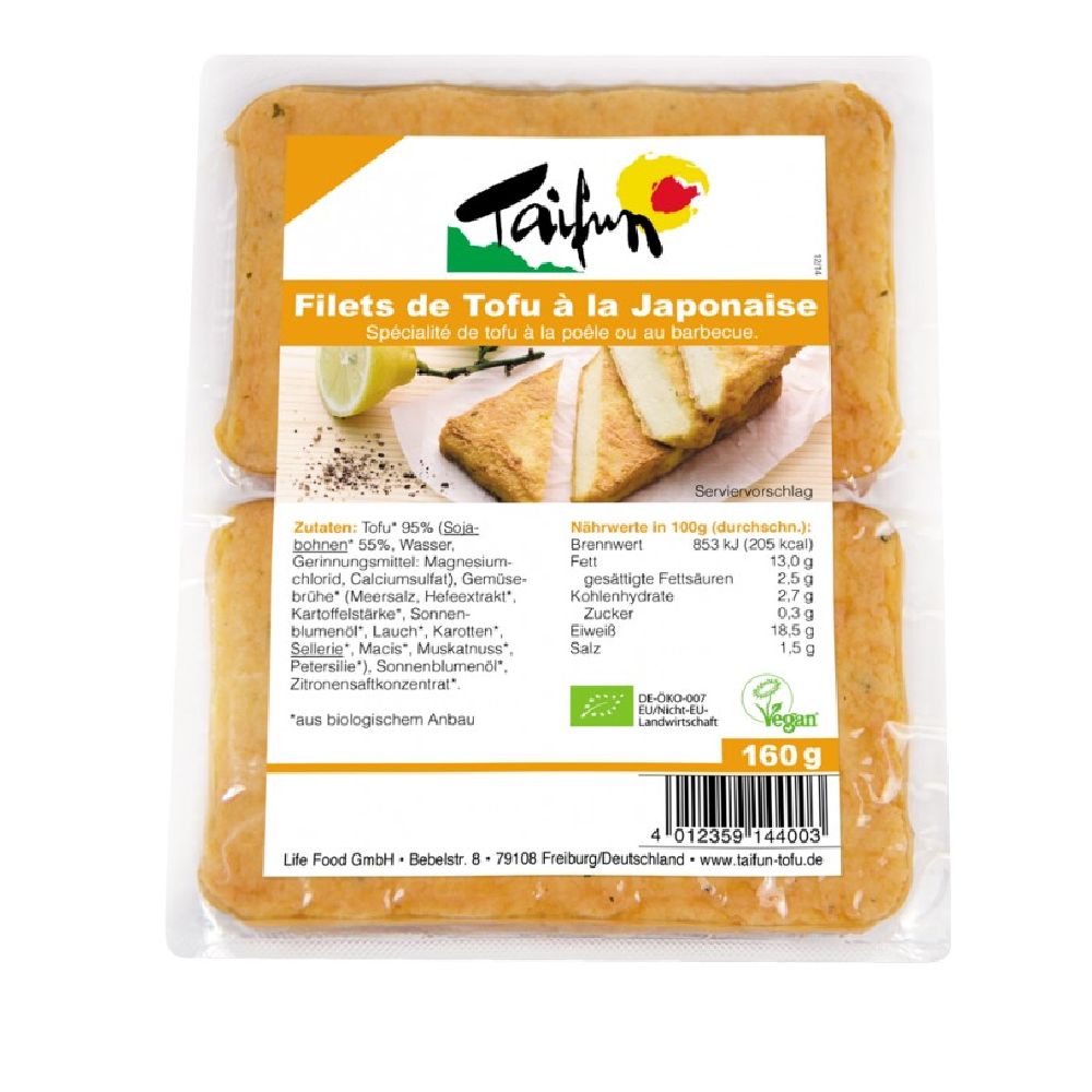 FILETS TOFU A LA JAPONAISE 160g