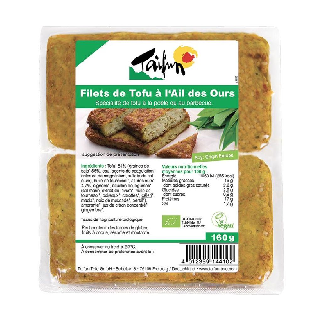 FILETS TOFU A L AIL DES OURS 160g
