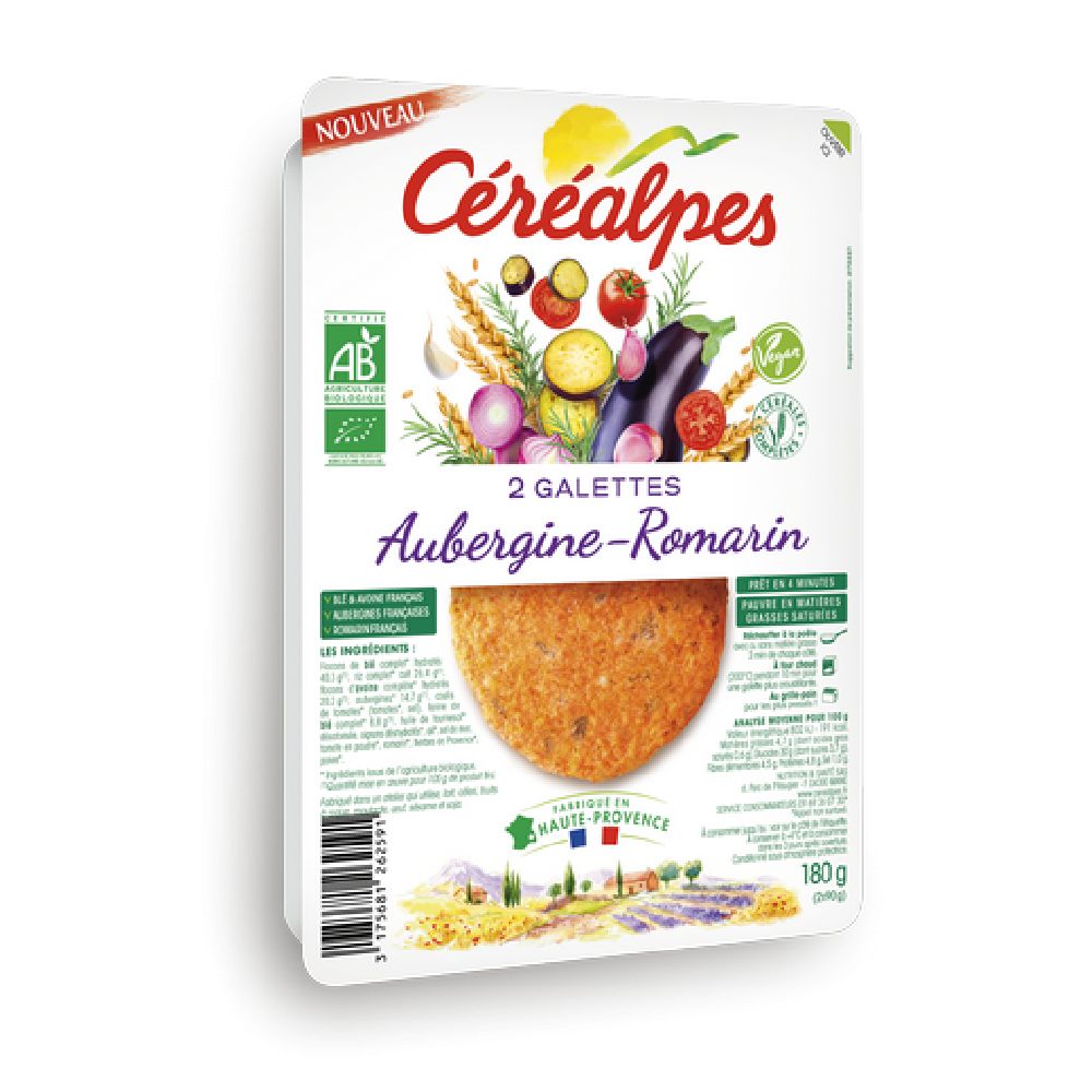 GALETTES AUBERGINES ROMARIN 2X90G