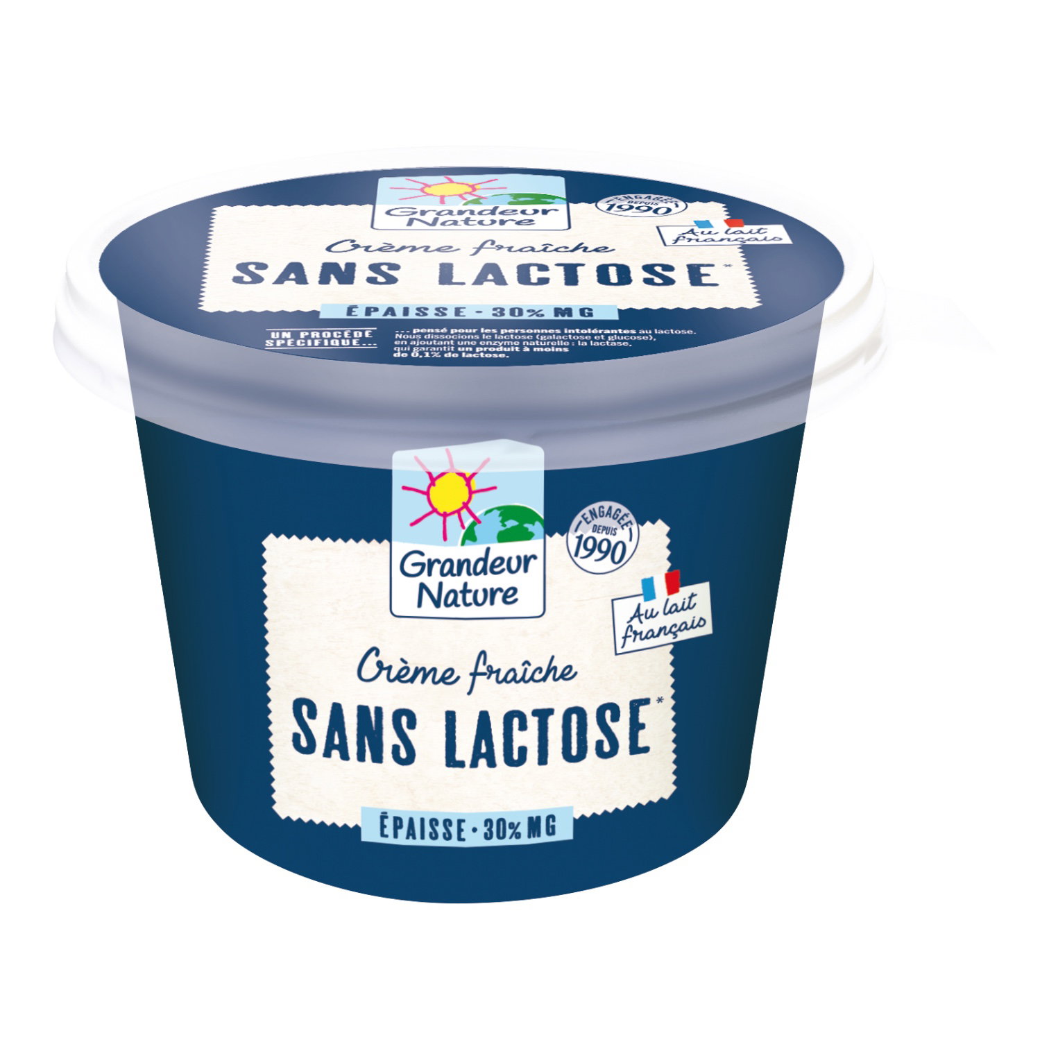 CREME FRAICHE EPAISSE DELACTOSEE 30% 20CL