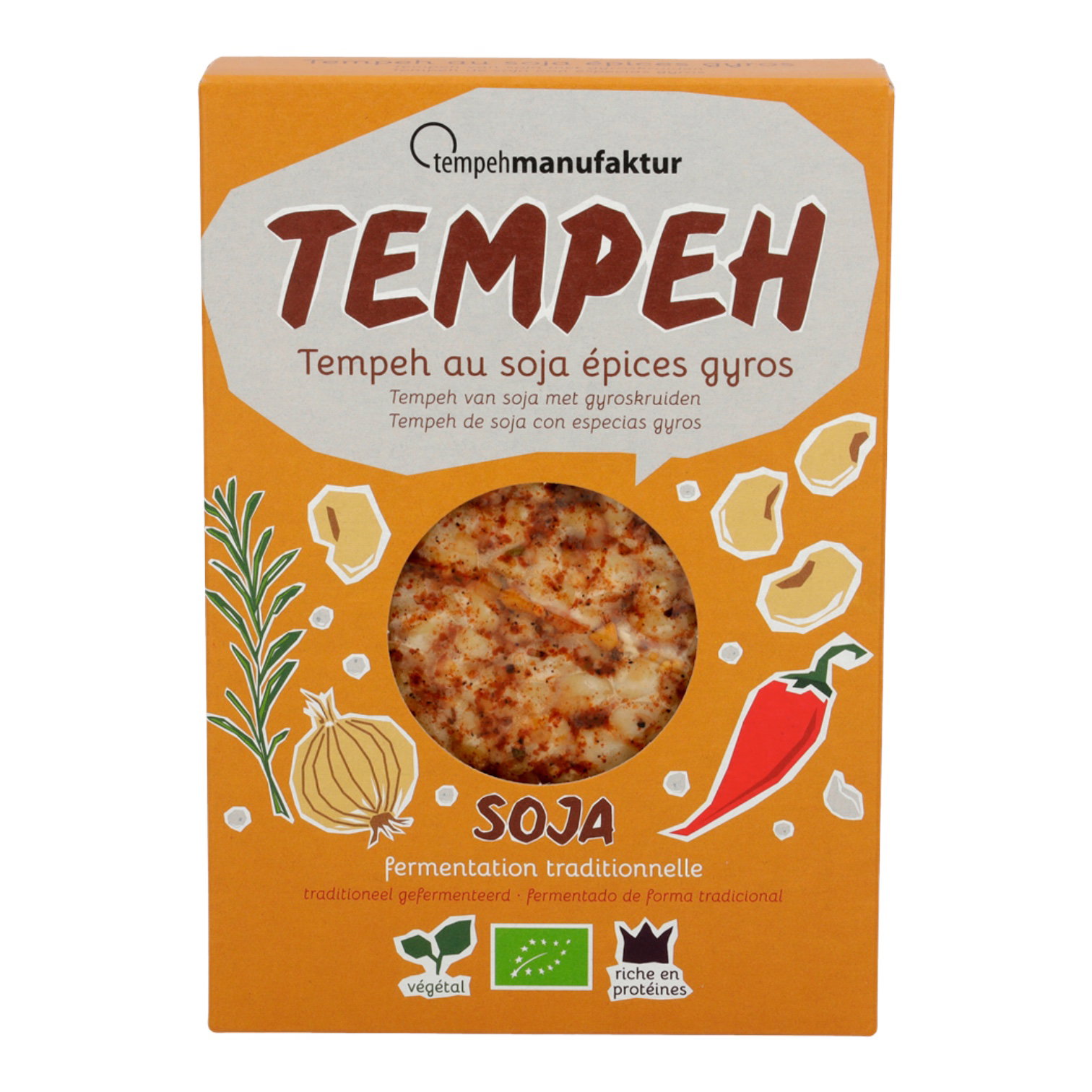 TEMPEH SOJA EPICES GYROS 200G