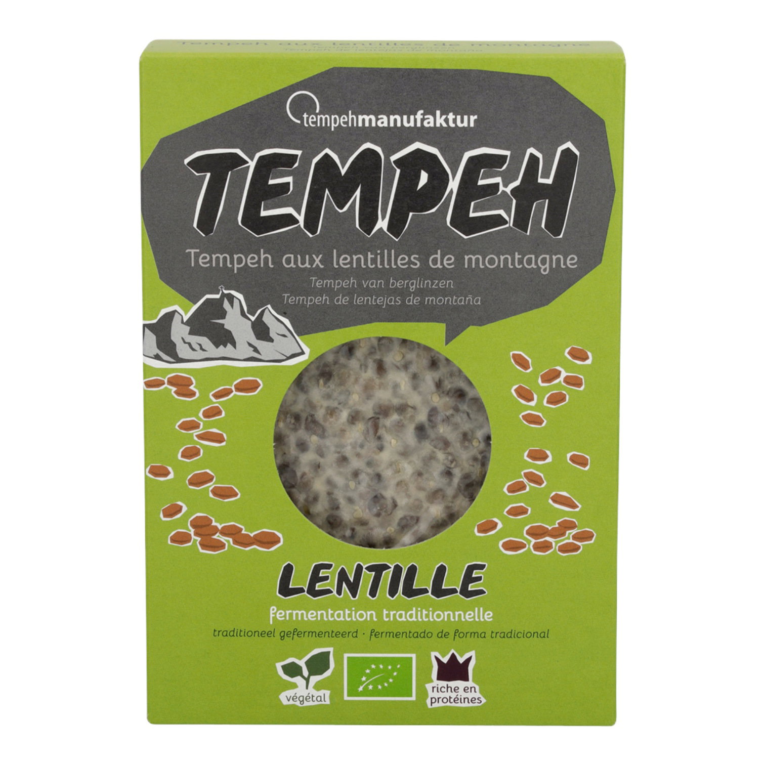 TEMPEH LENTILLES 185G