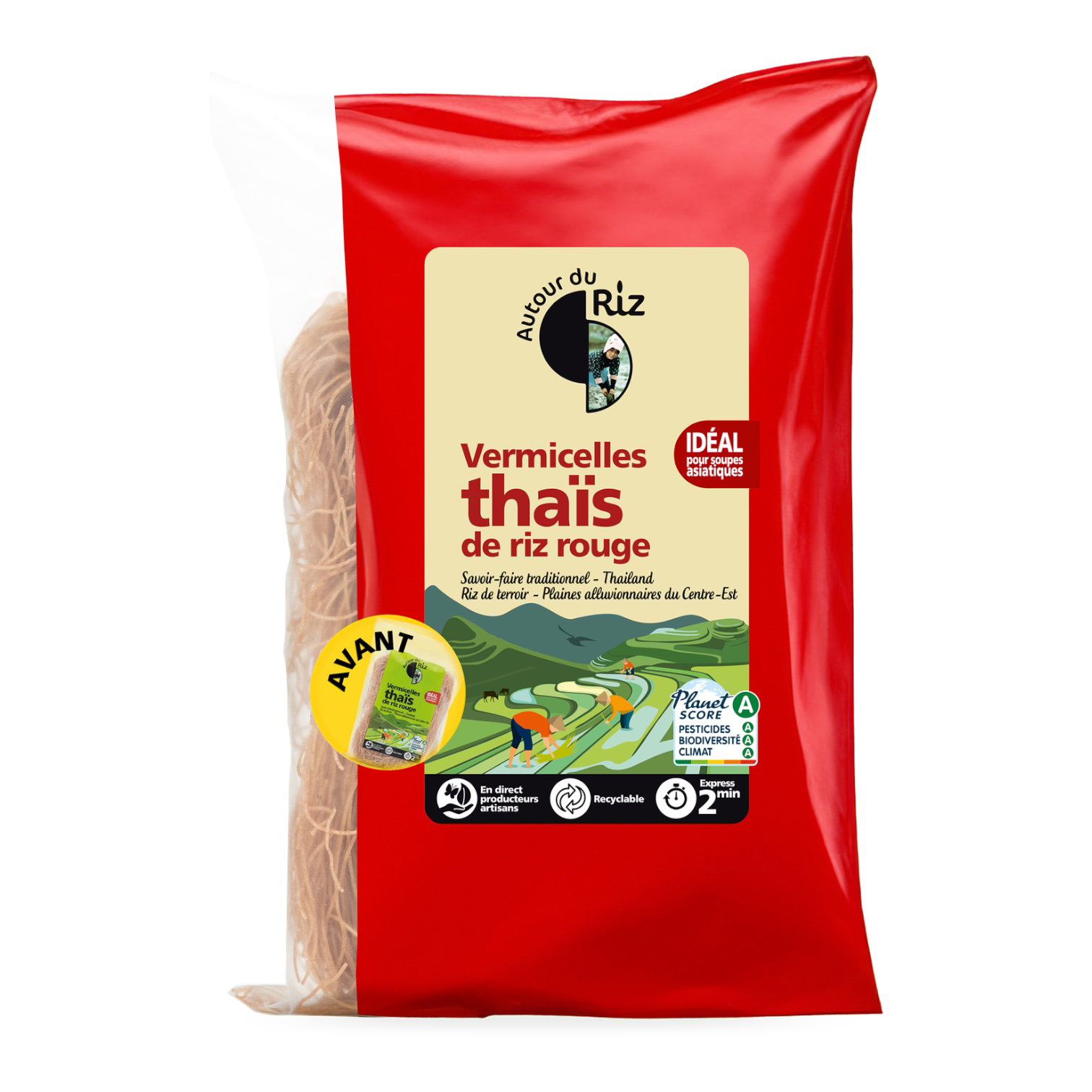 VERMICELLES RIZ THAI ROUGE 240G