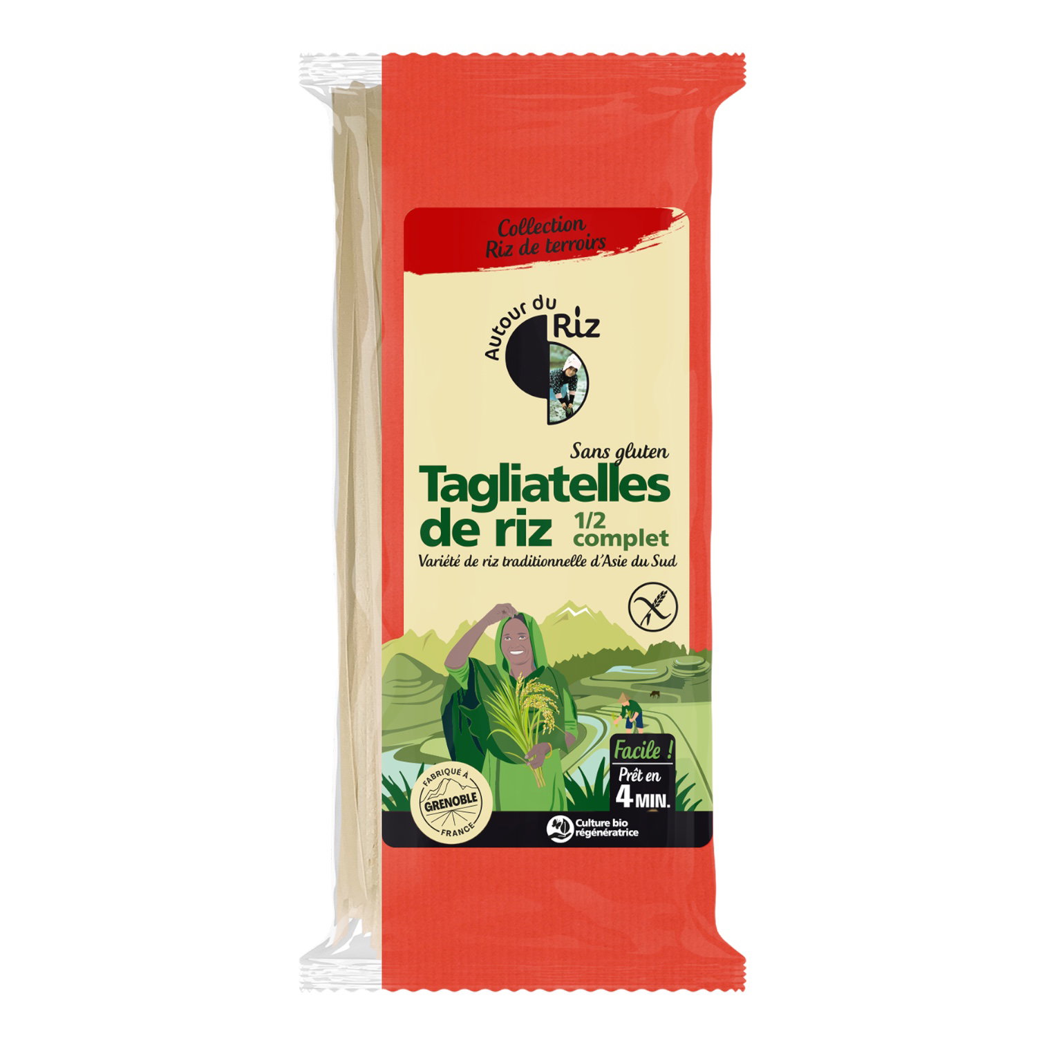 TAGLIATELLES THAIES RIZ DEMI COMPLET 400G