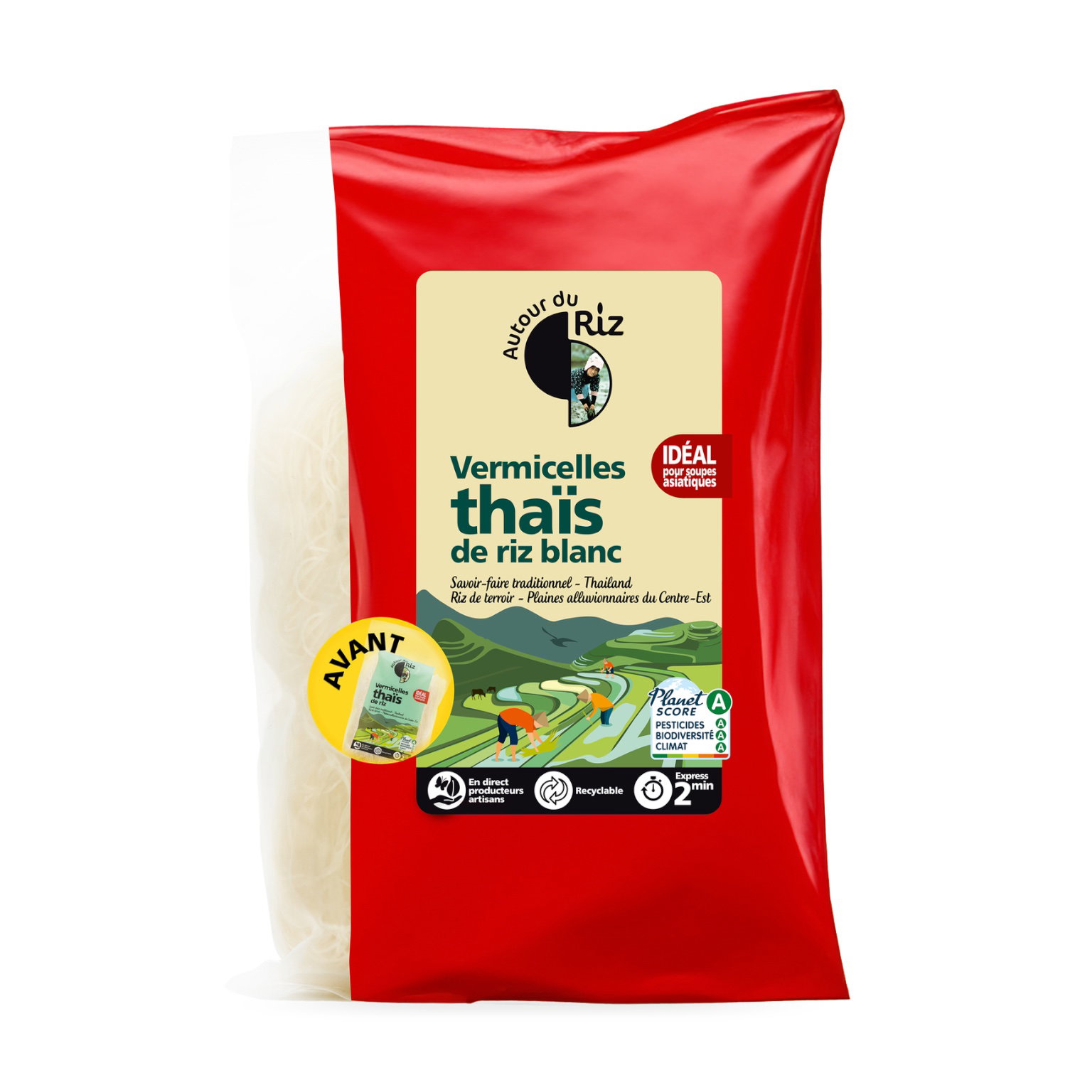 VERMICELLES DE RIZ THAI BLANC 200G