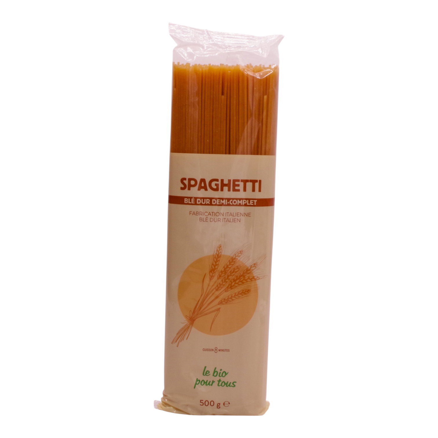 SPAGHETTI DEMI COMPLET 500G