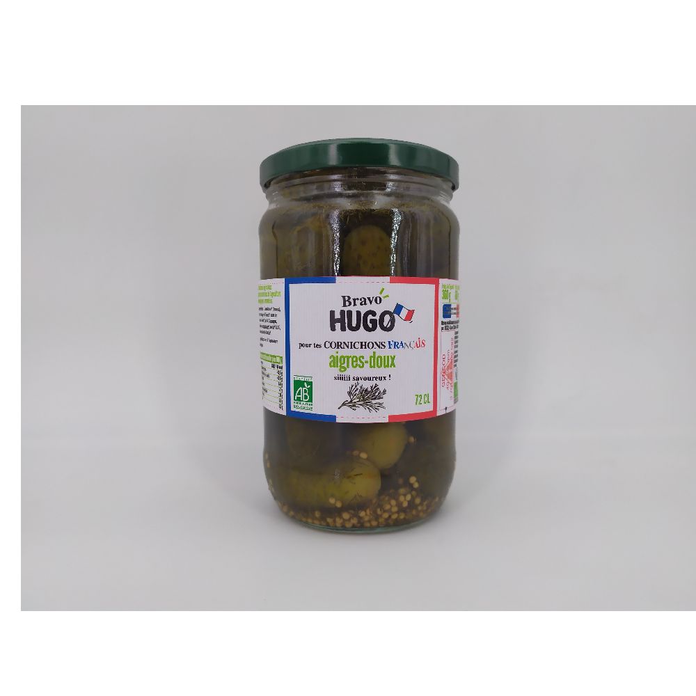 CORNICHONS FRANCAIS AIGRE DOUX ANETH 360G