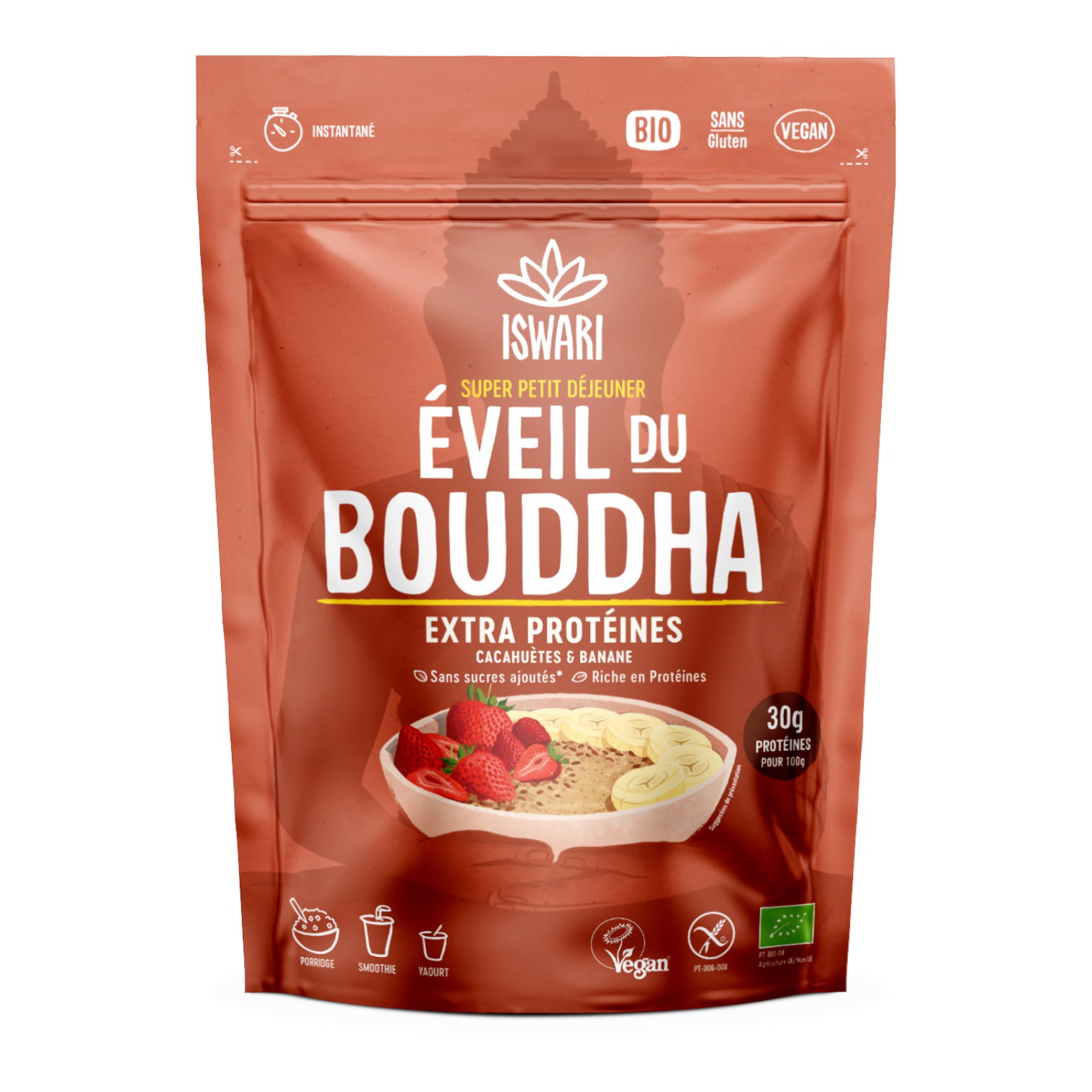 EVEIL DU BOUDDHA CACAHUETES BANANES 360G