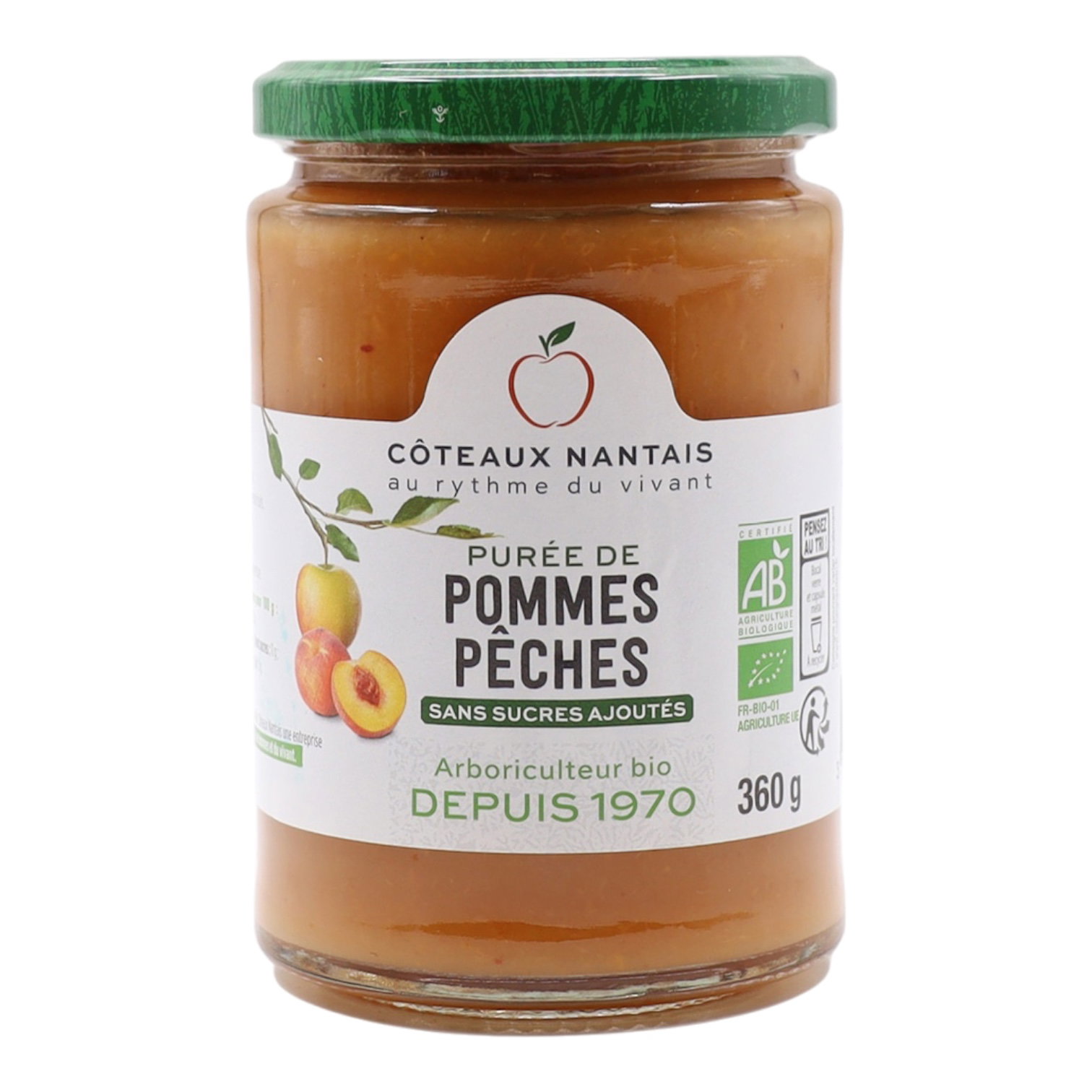 PUREE POMMES PECHES 360g