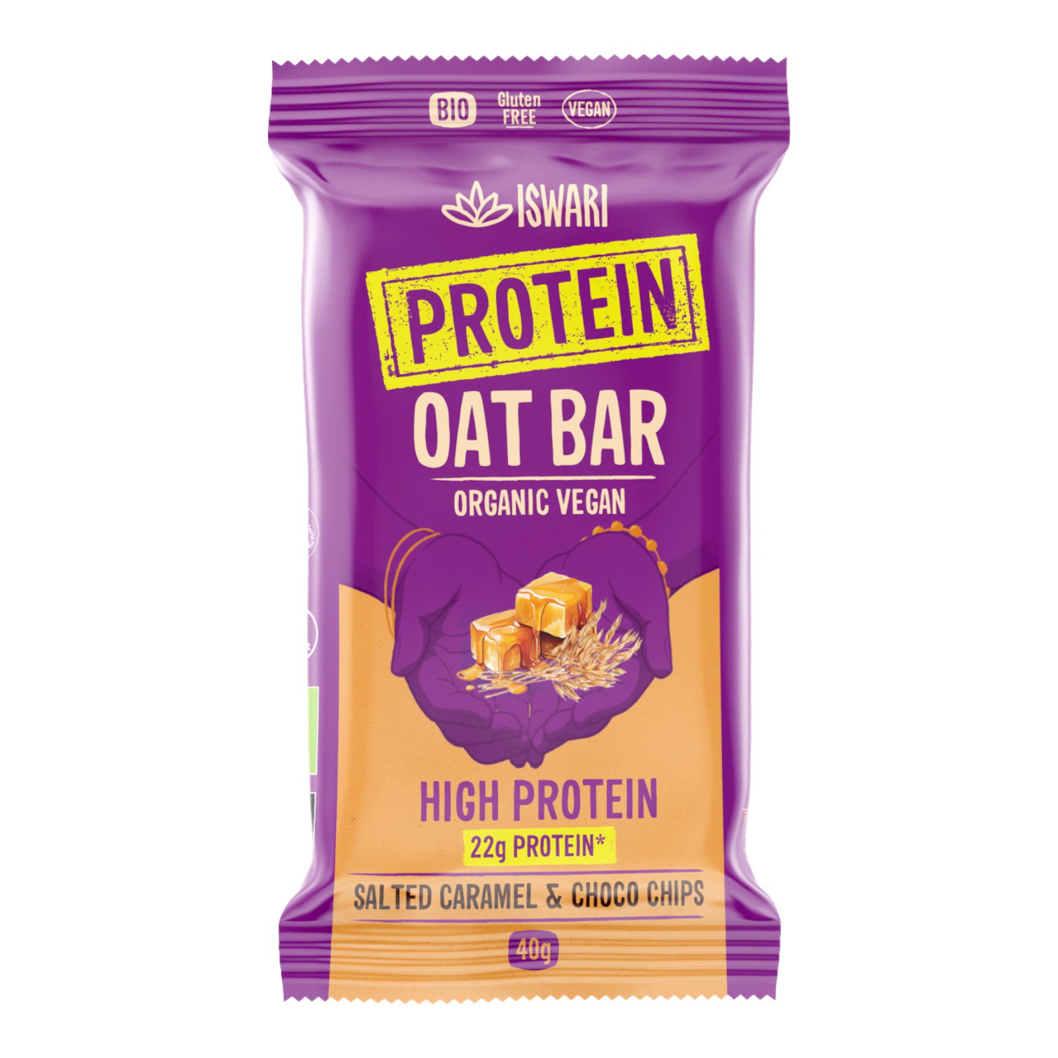 BARRE PROTEINE AVOINE CARAMEL BEURRE SALE 40G
