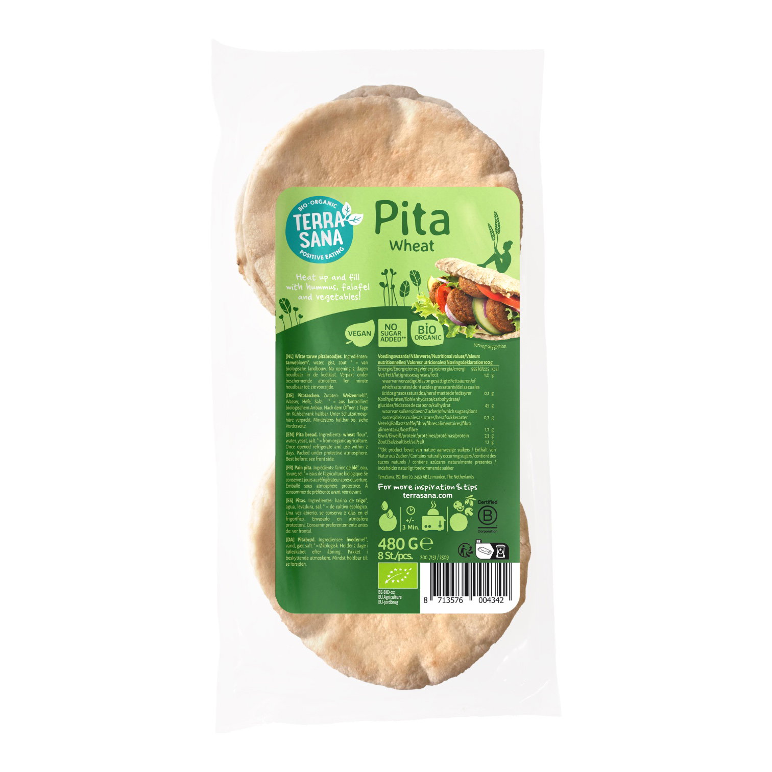PAIN PITA NATURE X2