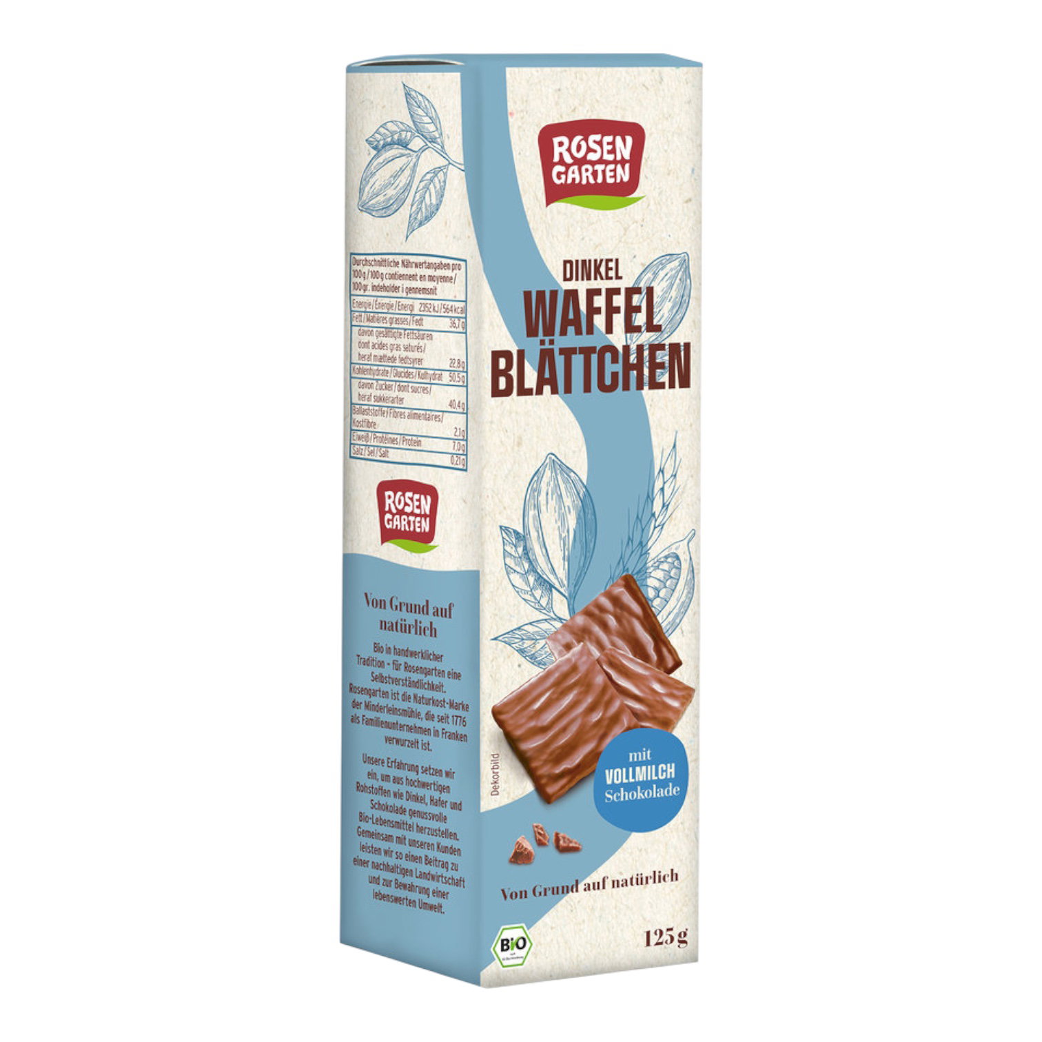 GAUFRETTES CROUSTILLANTES EPEAUTRE CHOCOLAT