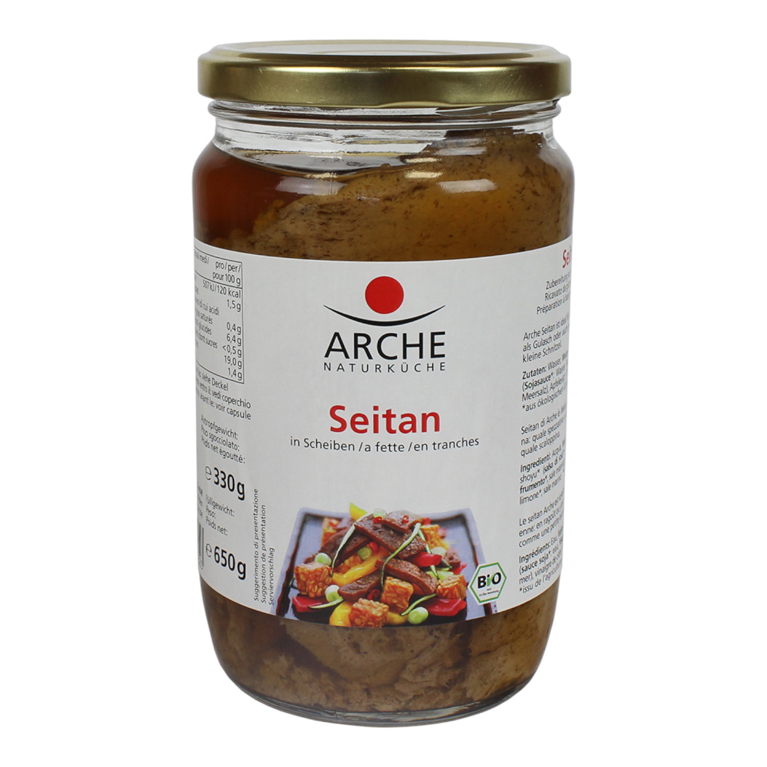 SEITAN TRANCHES SAUCE SOJA 330G