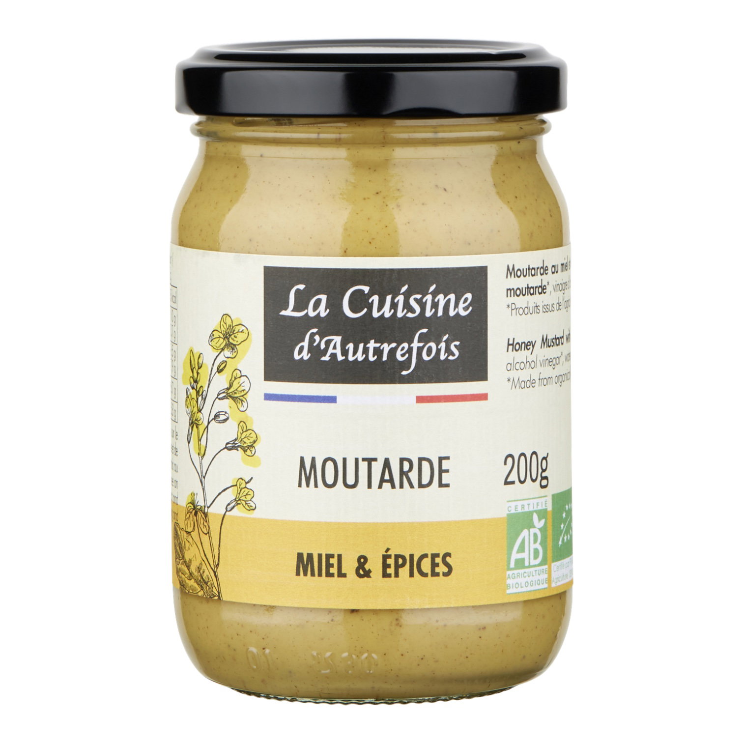 MOUTARDE MIEL ET EPICES 200g
