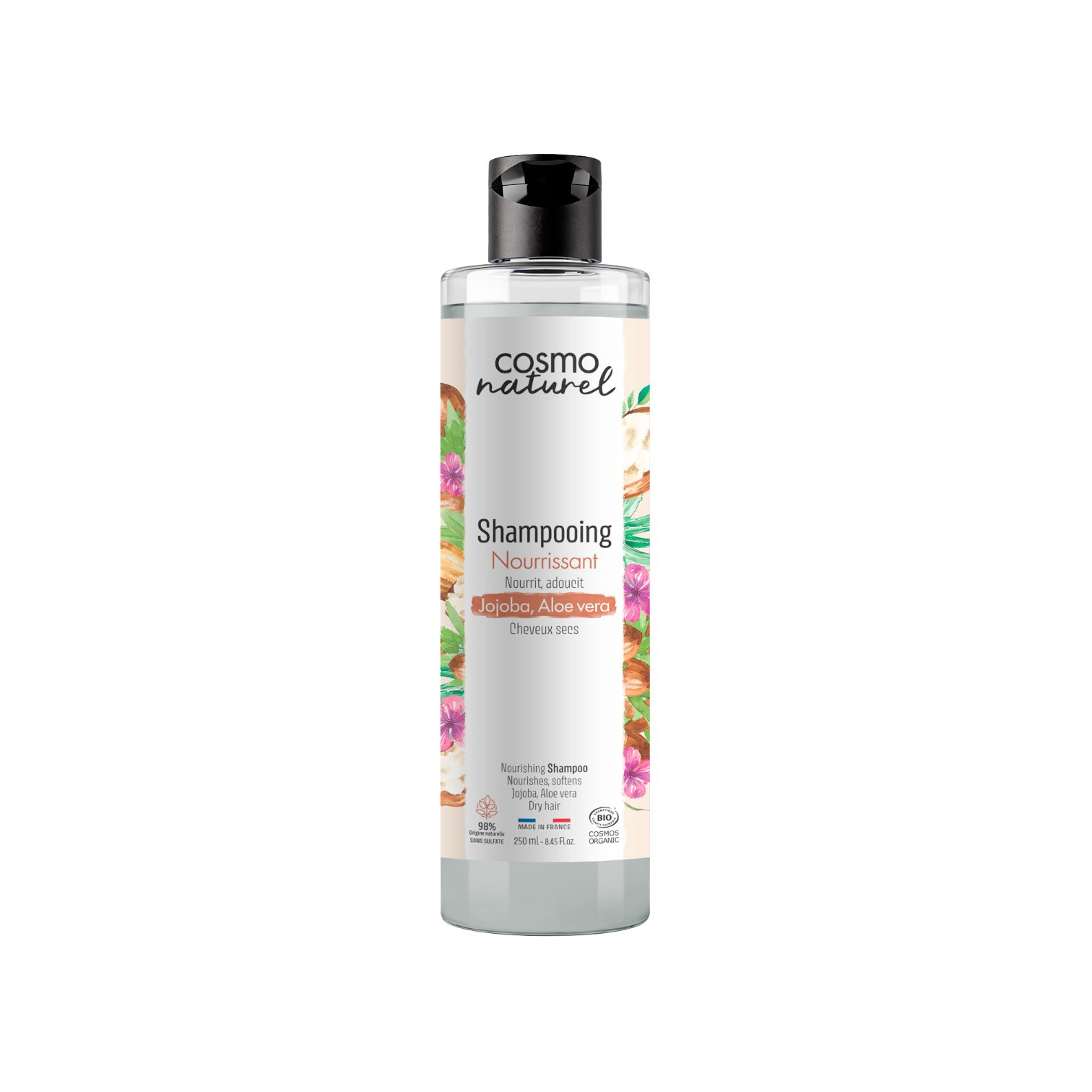 SHAMPOING NOURRISSANT CHEVEUX SECS JOJOBA ALOE