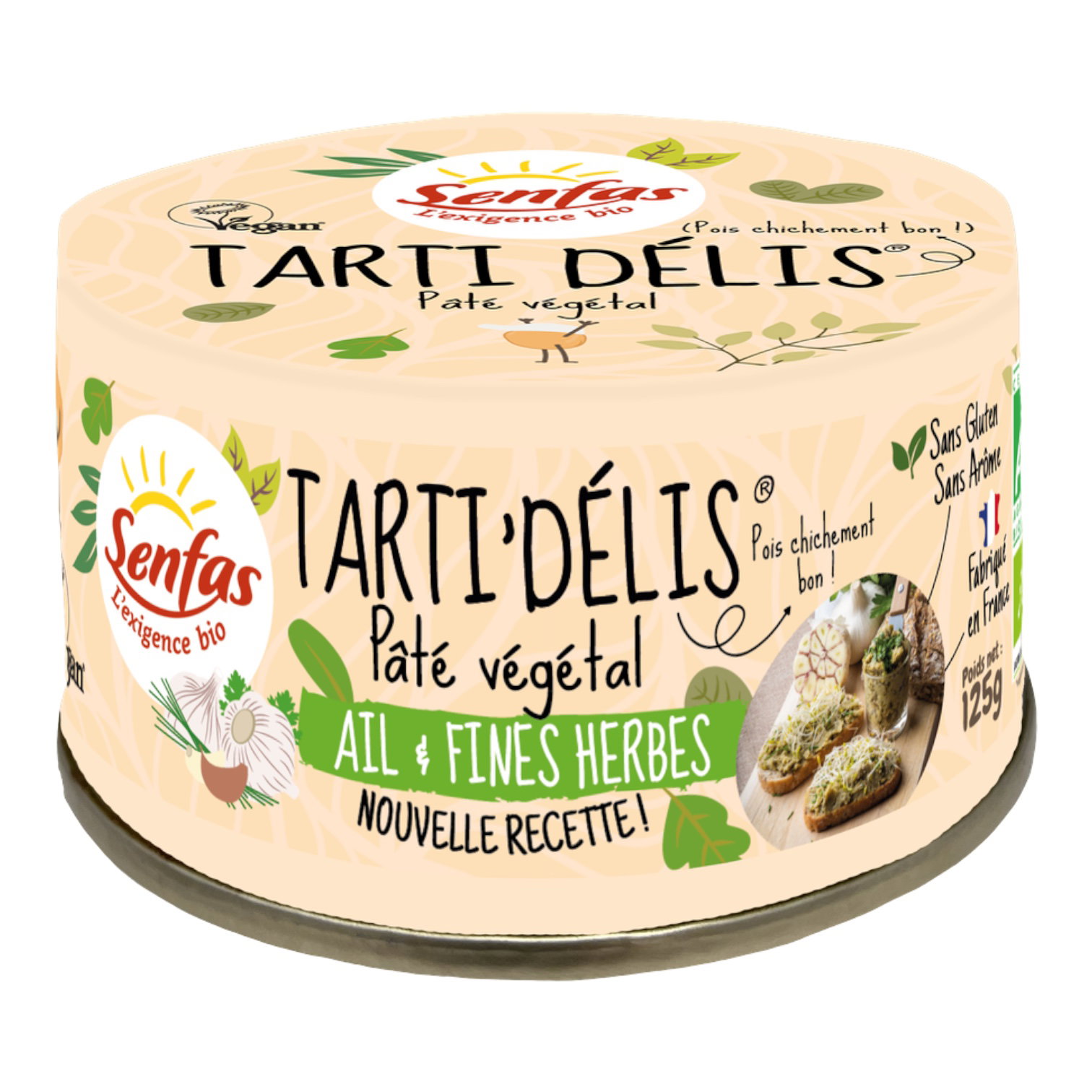 TARTI DELIS AIL ET FINES HERBES 125G