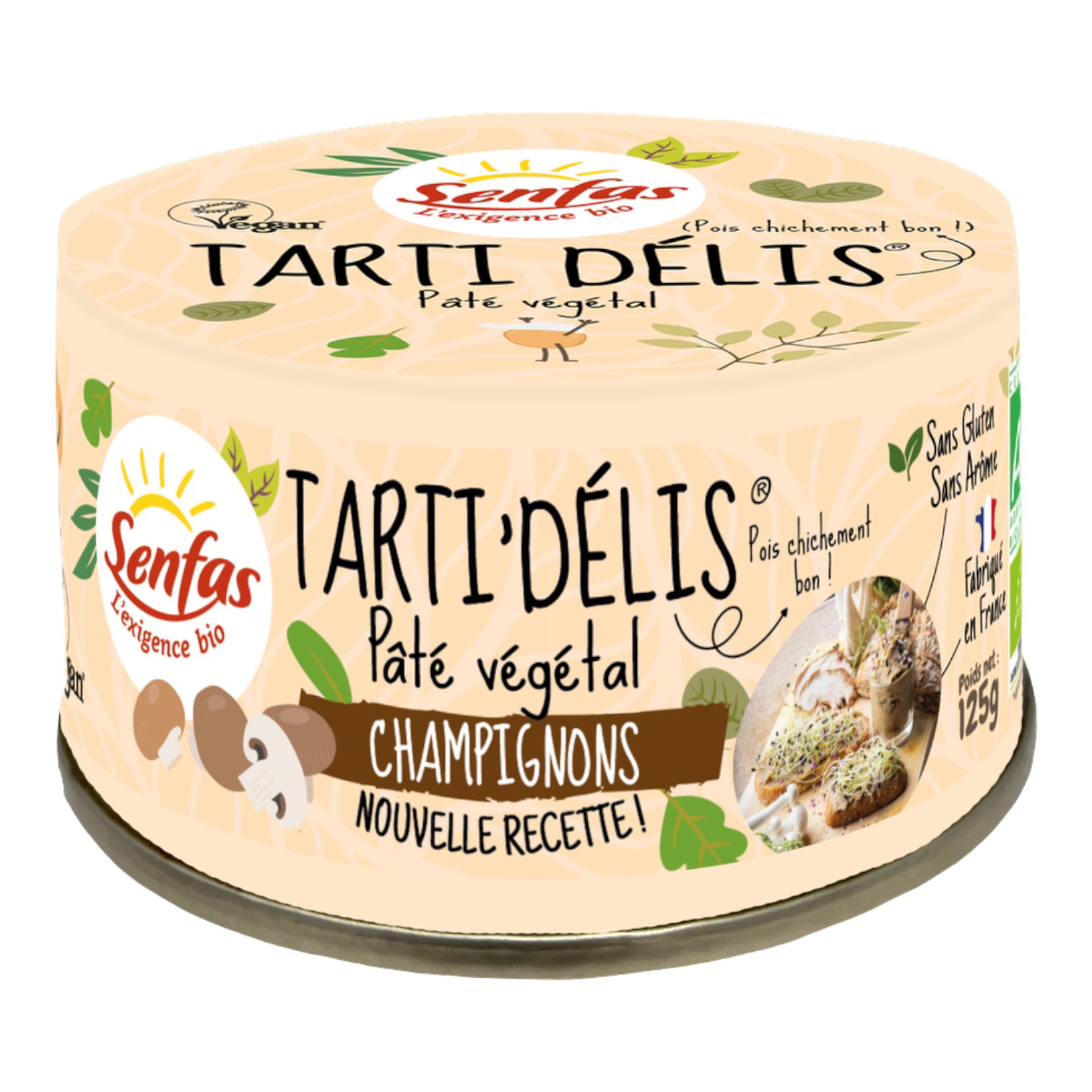 TARTI DELIS CHAMPIGNONS 125G