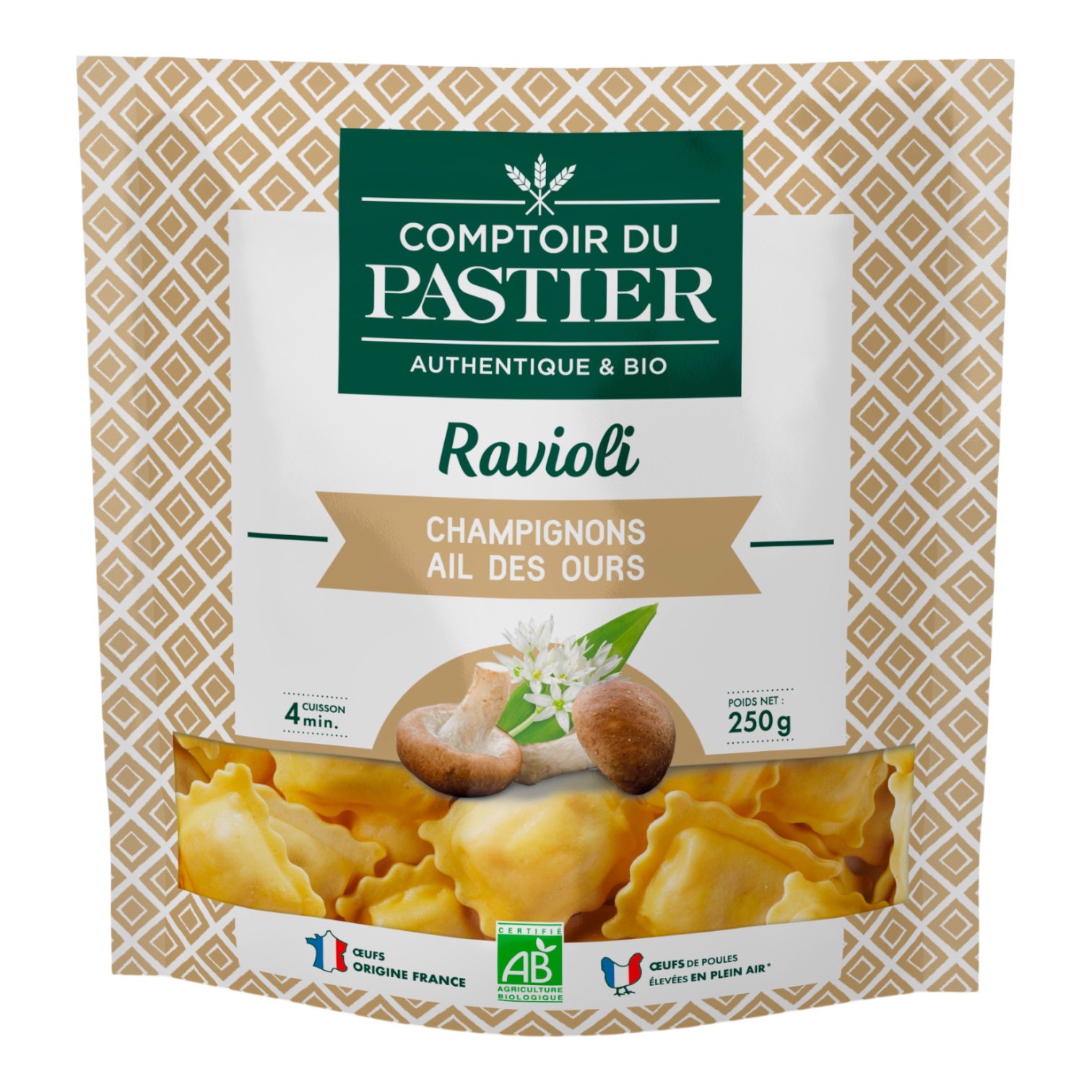 RAVIOLI CHAMPIGNON AIL DES OURS 250G