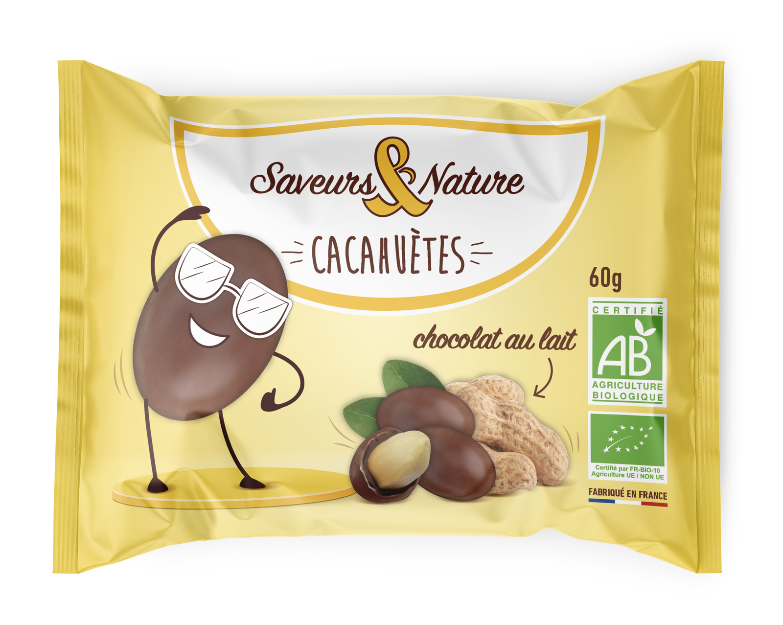 DROLES CACAHUETES CHOCOLAT LAIT 60G