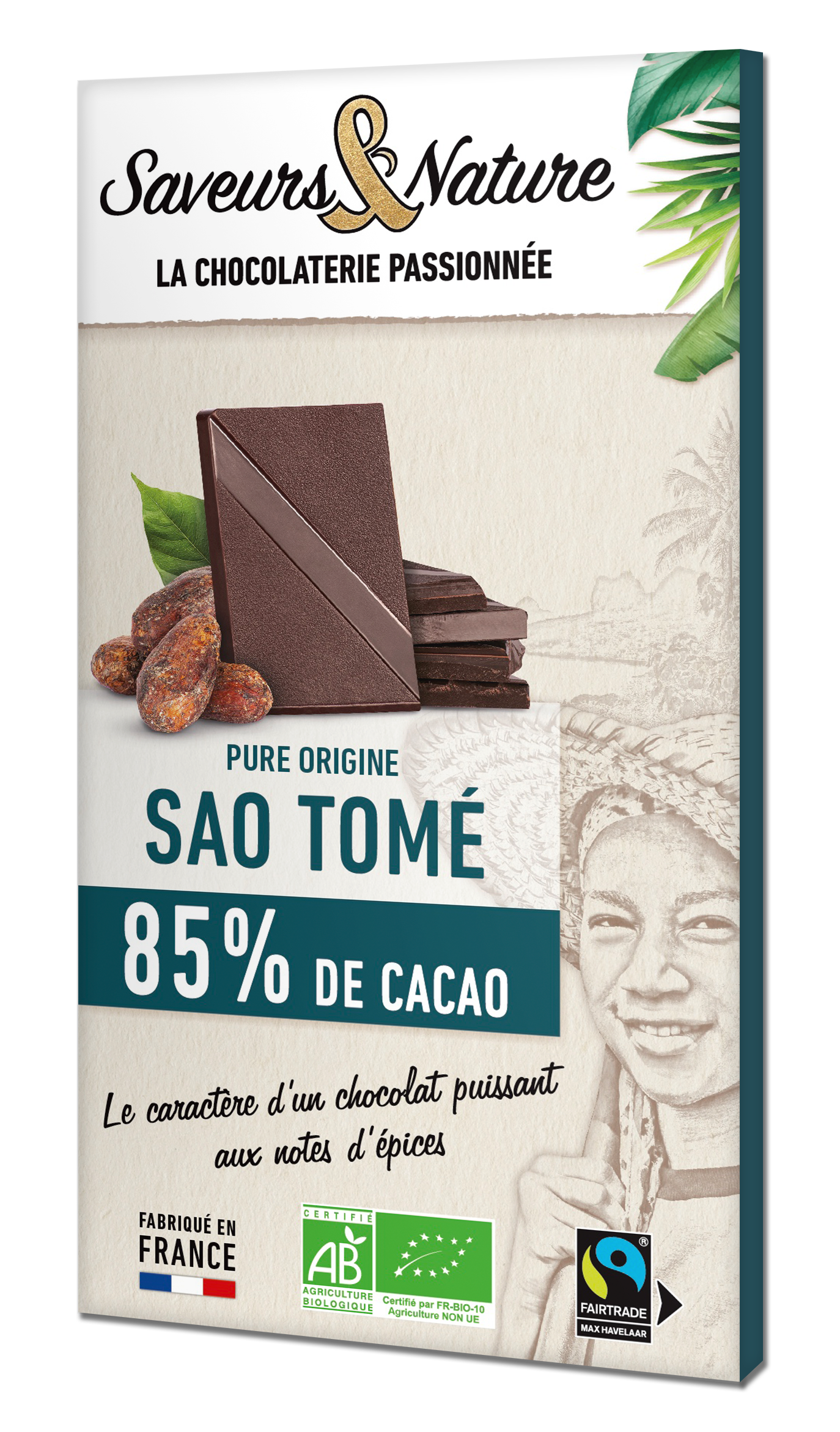 CHOCOLAT NOIR 85% SAO TOME 80G