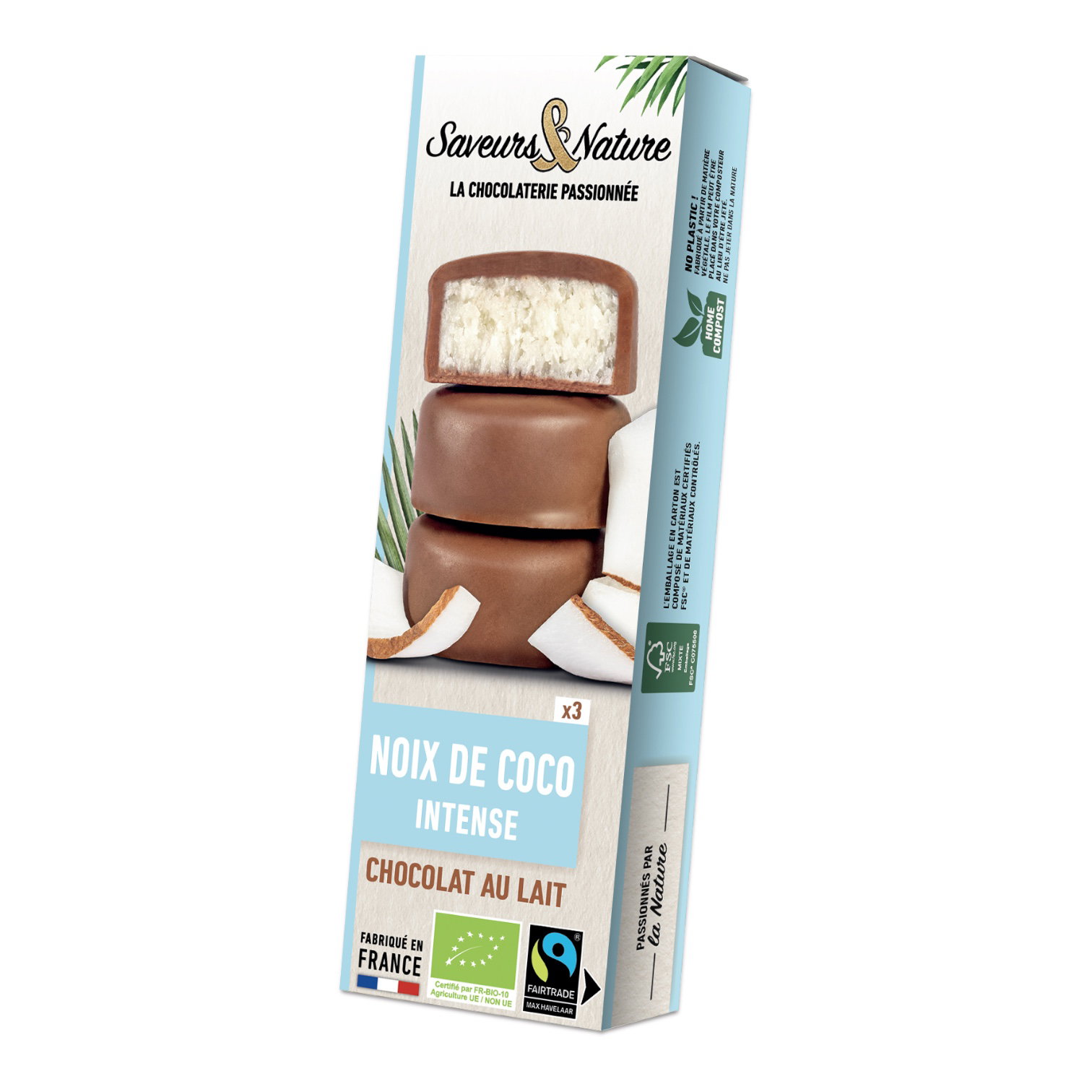 BOUCHEES NOIX COCO CHOCOLAT LAIT 45G