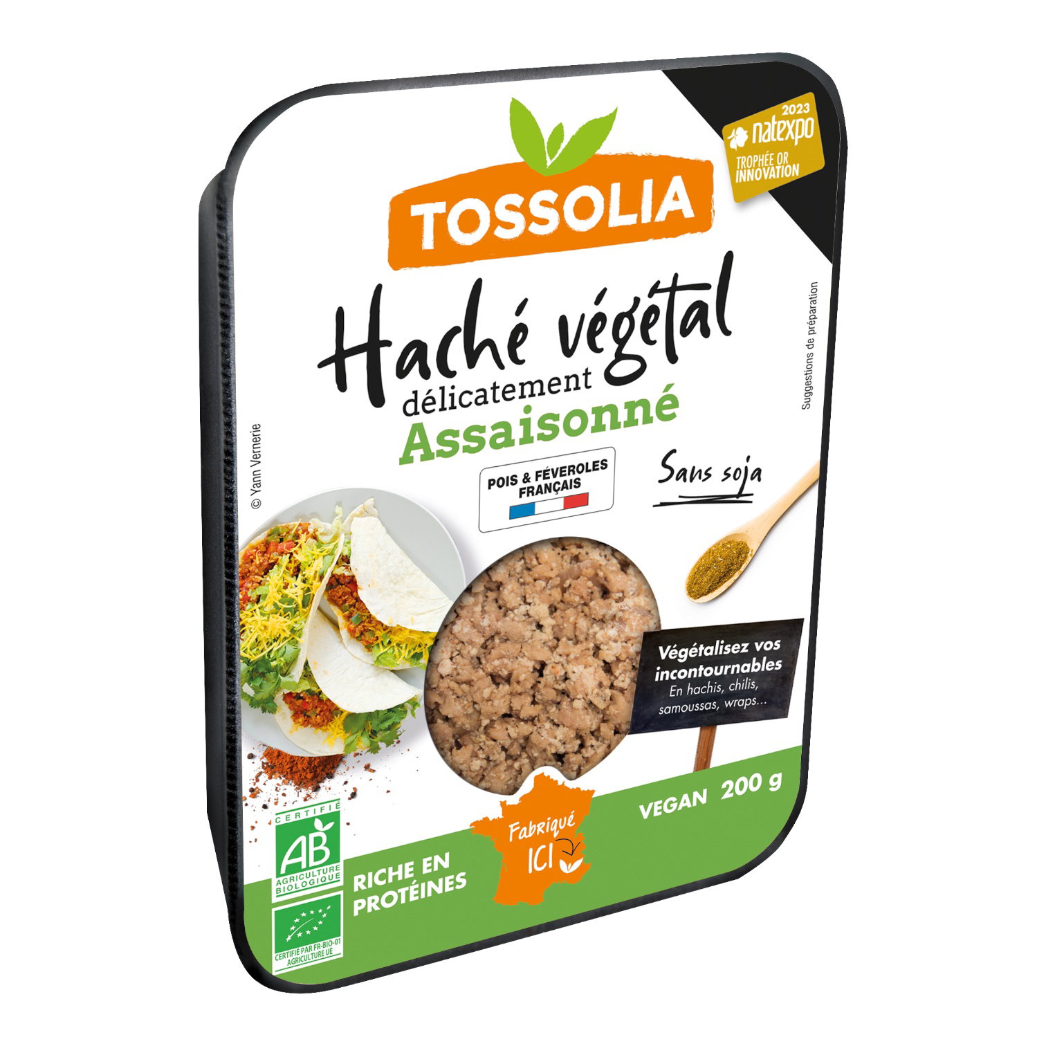 HACHE VEGETAL DELICATEMENT ASSAISONNE 200g