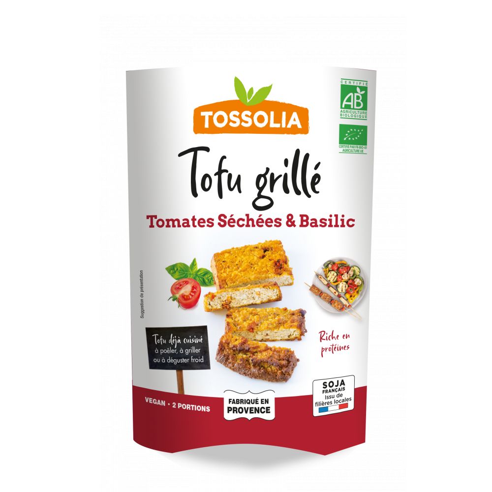 TOFU GRILLE BASILIC TOMATES SECHEES 2X70G