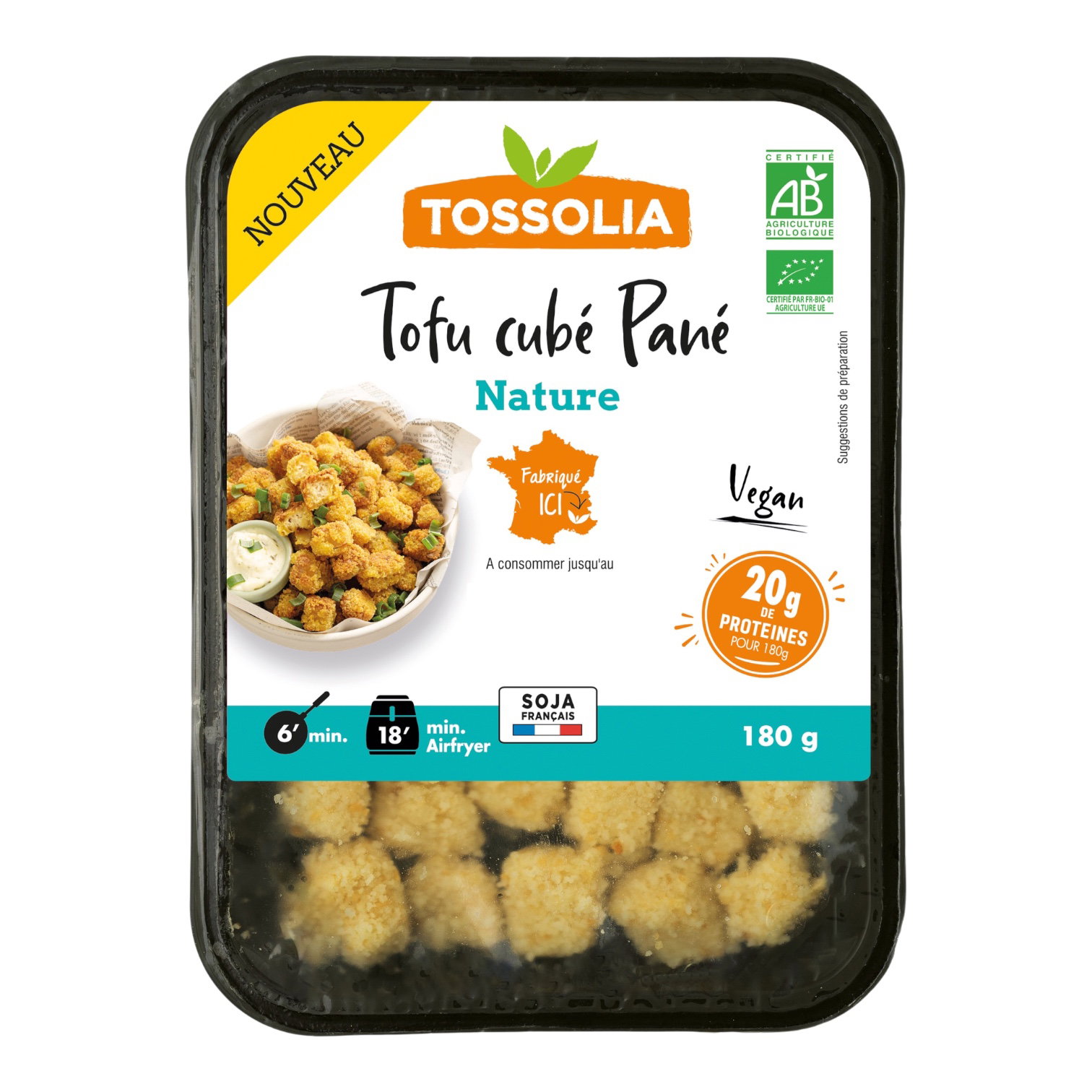 TOFU CUBE PANE 180g