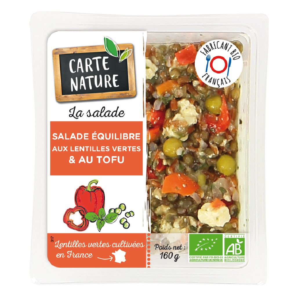 SALADE EQUILIBRE LENTILLES 160g