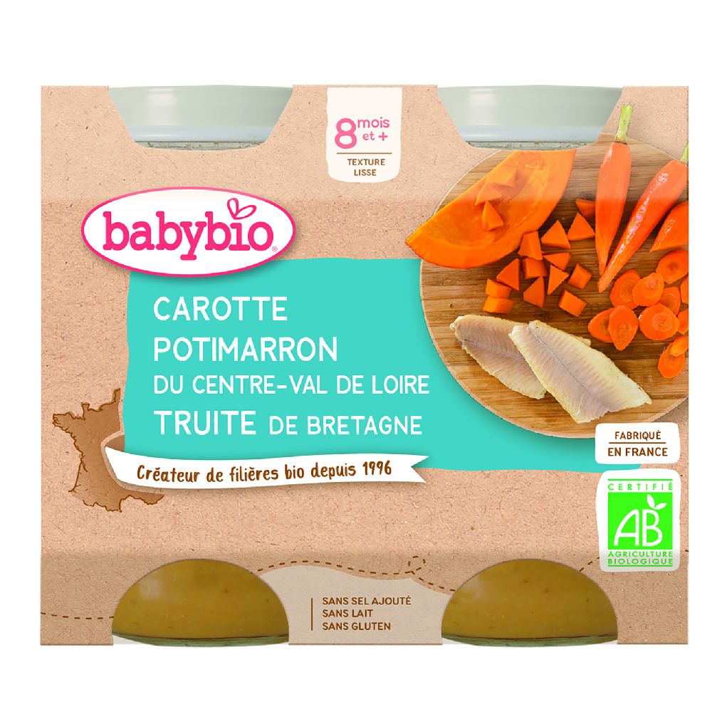PPOT CAROTTE POTIMARRON TRUITE 2x200g