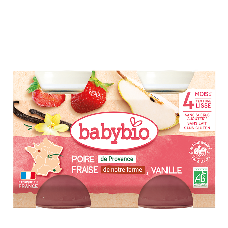 PPOT POIRE FRAISE VANILLE 2X130G