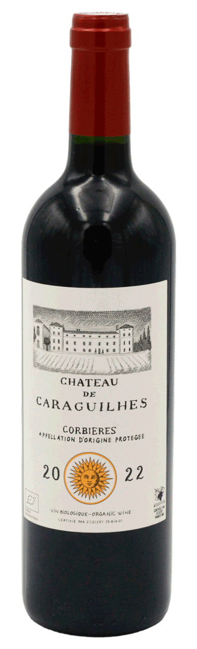 VIN ROUGE CORBIERE CHT DE CARAGUILHES 75CL