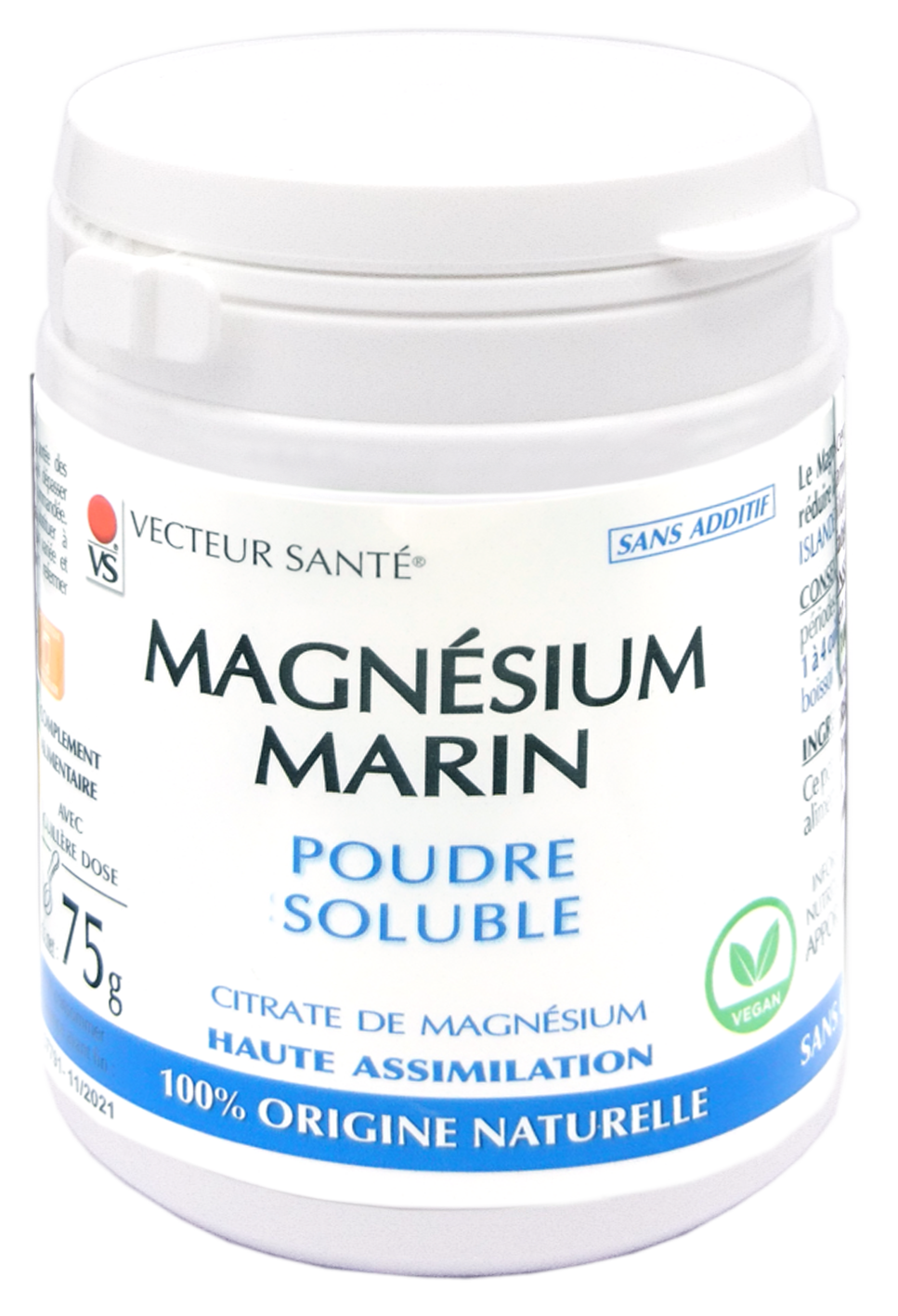 CITRATE DE MAGNESIUM POUDRE 75G