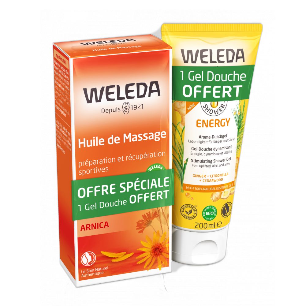 LOT HUILE ARNICA + CREME DOUCHE ENERGY OFFERT